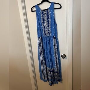 LOFT maxi dress with pockets and open back size XL
